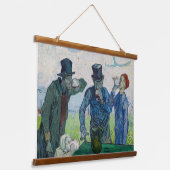 Vincent van Gogh - De Drinkers na Daumier Hangend Wandkleed (Gebogen)