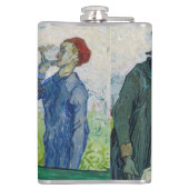 Vincent van Gogh - De Drinkers na Daumier Heupfles (Achterkant)