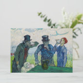 Vincent van Gogh - De Drinkers na Daumier Kaart (Staand voorkant)