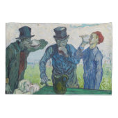 Vincent van Gogh - De Drinkers na Daumier Kussensloop (Achterkant)