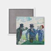 Vincent van Gogh - De Drinkers na Daumier Magneet (Voorkant / Achterkant)