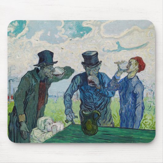Vincent van Gogh - De Drinkers na Daumier Muismat (Voorkant)