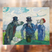 Vincent van Gogh - De Drinkers na Daumier Raamsticker (Vel 2)