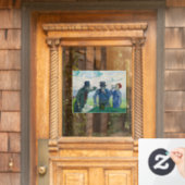 Vincent van Gogh - De Drinkers na Daumier Raamsticker (Huis Deur)
