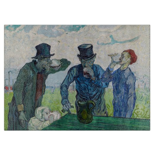 Vincent van Gogh - De Drinkers na Daumier Snijplank (Voorkant)