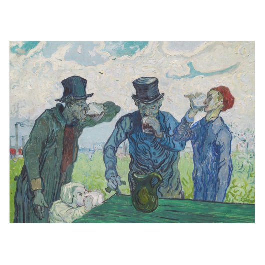Vincent van Gogh - De Drinkers na Daumier Tafelkleed (Voorkant (Horizontaal))