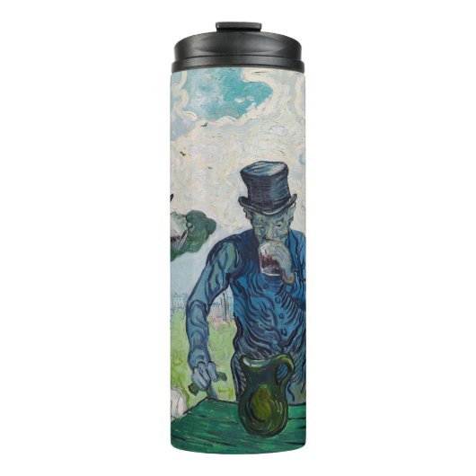 Vincent van Gogh - De Drinkers na Daumier Thermosbeker (Voorkant)