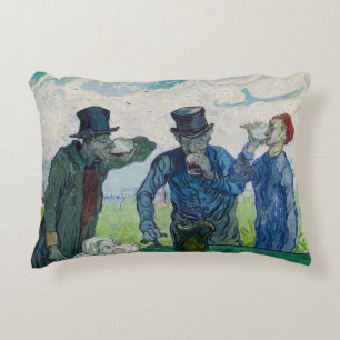 Vincent van Gogh - De drinkers, naar Daumier Accent Kussen