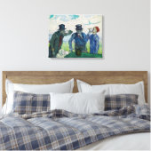 Vincent van Gogh - De Drinkers, naar Daumier Canvas Afdruk (Insitu (Slaapkamer))