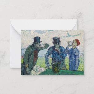 Vincent van Gogh - De drinkers, naar Daumier Notitiekaartje