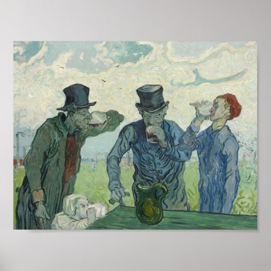 Vincent van Gogh - De Drinkers Poster (Voorkant)