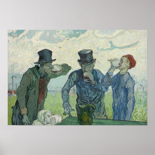 Vincent van Gogh - De Drinkers Poster (Voorkant)