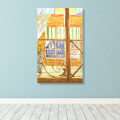 Vincent van Gogh - De etalage van een varkensslage Canvas Afdruk (Insitu (Houten vloer))