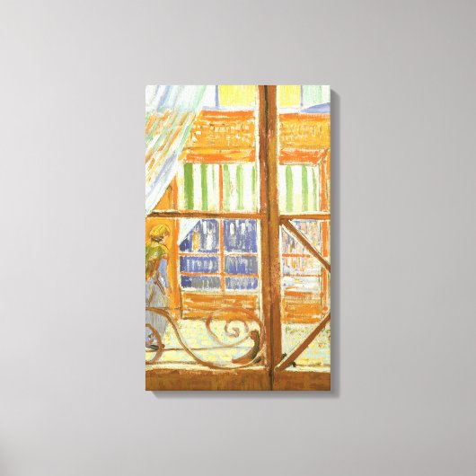 Vincent van Gogh - De etalage van een varkensslage Canvas Afdruk (Voorkant)