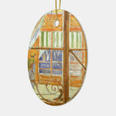 Vincent van Gogh - De etalage van een varkensslage Keramisch Ornament (Links)