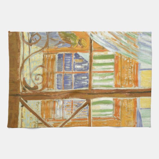 Vincent van Gogh - De etalage van een varkensslage Theedoek (Horizontaal)