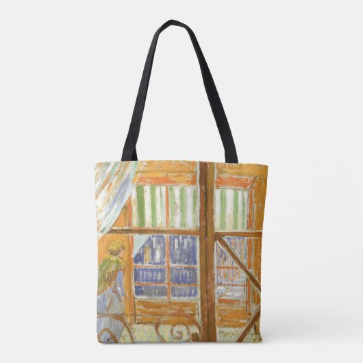 Vincent van Gogh - De etalage van een varkensslage Tote Bag (Achterkant)