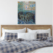 Vincent van Gogh - De gevangenenkamer Canvas Afdruk (Insitu (Slaapkamer))