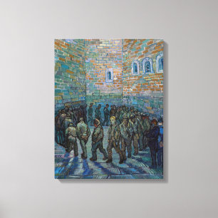 Vincent van Gogh - De gevangenenkamer Canvas Afdruk