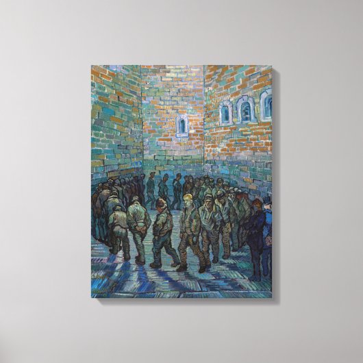 Vincent van Gogh - De gevangenenkamer Canvas Afdruk (Voorkant)