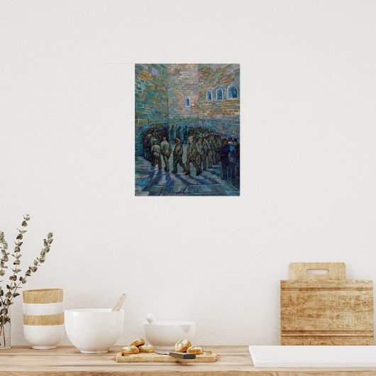 Vincent van Gogh - De gevangenenkamer Poster (Keuken)