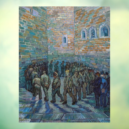 Vincent van Gogh - De gevangenenkamer Raamsticker (Vel 3)