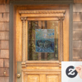 Vincent van Gogh - De gevangenenkamer Raamsticker (Huis Deur)