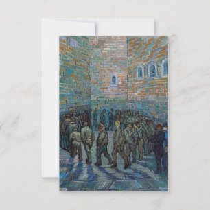 Vincent van Gogh - De gevangenis binnenplaats Bedankkaart