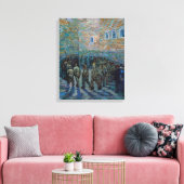 Vincent van Gogh - De gevangenis binnenplaats Canvas Afdruk (Insitu (Woonkamer))