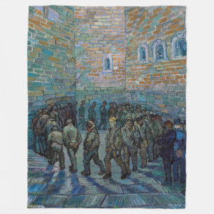 Vincent van Gogh - De gevangenis binnenplaats Fleece Deken