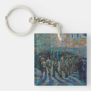 Vincent van Gogh - De gevangenis binnenplaats Sleutelhanger