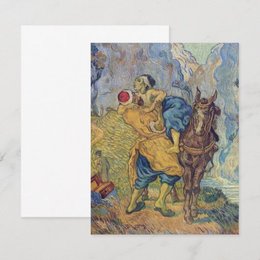 Vincent Van Gogh - De Goede Samaritaan Bedankkaart (Voorkant / Achterkant)