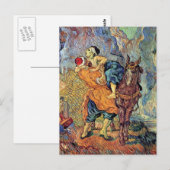 Vincent Van Gogh - de goede Samaritaan - de fijne  Briefkaart (Voorkant / Achterkant)