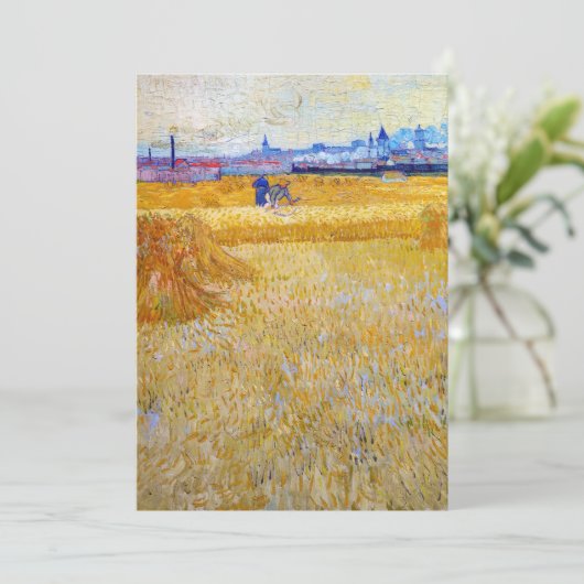 Vincent van Gogh - De Harvesters Kaart (Staand voorkant)