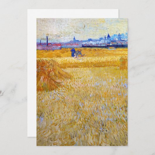 Vincent van Gogh - De Harvesters Kaart (Voorkant / Achterkant)