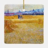 Vincent van Gogh - De Harvesters Keramisch Ornament (Achterkant)