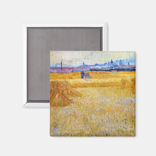 Vincent van Gogh - De Harvesters Magneet (Voorkant / Achterkant)