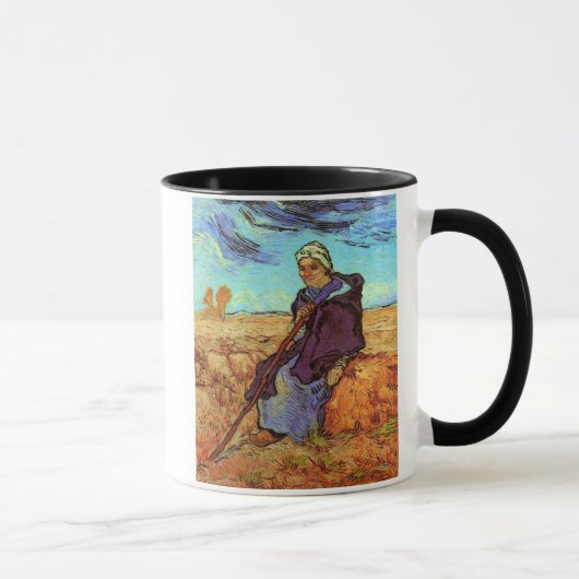 Vincent Van Gogh - De Herderin (naar Millet) Mok (Rechts)