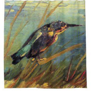 Vincent Van Gogh - De IJsvogel - Vogel Liefhebber Douchegordijn
