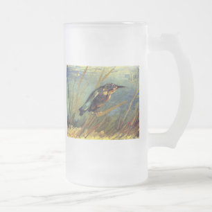 Vincent Van Gogh - De IJsvogel - Vogel Liefhebber Matglas Bierpul