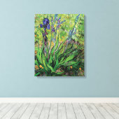Vincent Van Gogh - De Iris Natuurliefhebber Kunsts Canvas Afdruk (Insitu (Houten vloer))