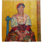 Vincent Van Gogh - de Italiaanse vrouw Douchegordijn (Voorkant)