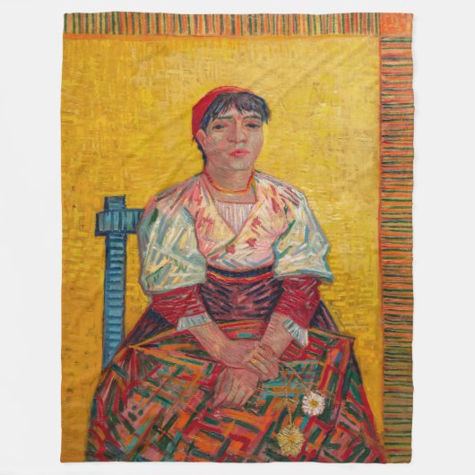 Vincent Van Gogh - de Italiaanse vrouw Fleece Deken (Voorkant)