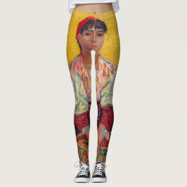 Vincent Van Gogh - de Italiaanse vrouw Leggings