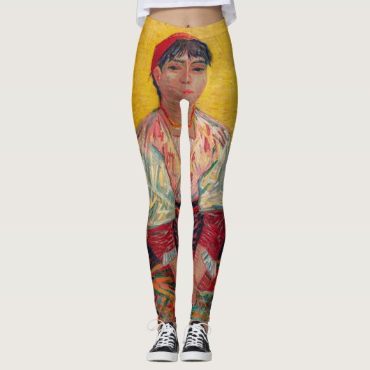 Vincent Van Gogh - de Italiaanse vrouw Leggings (Voorkant)
