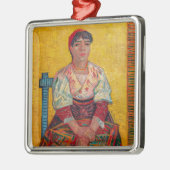 Vincent Van Gogh - de Italiaanse vrouw Metalen Ornament (Links)