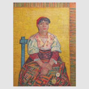 Vincent Van Gogh - de Italiaanse vrouw Tissuepapier