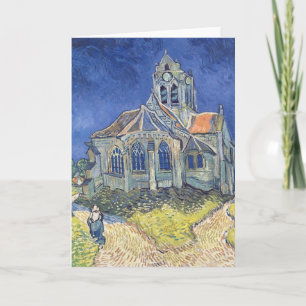 Vincent van Gogh De kerk Auvers-sur-Oise Kaart