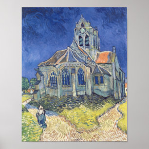 Vincent van Gogh   De kerk Auvers-sur-Oise Poster