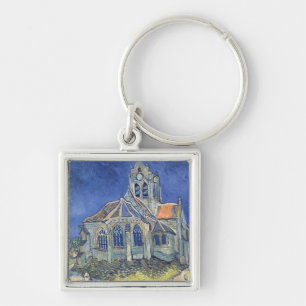 Vincent van Gogh De kerk Auvers-sur-Oise Sleutelhanger